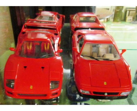 Two Burago Ferrari