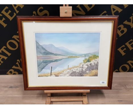 BEAUTIFUL PASTEL DRAWING OF BUTTERMERE BY ANNE PARRACK