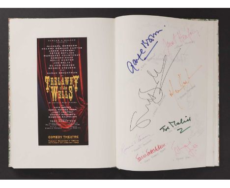 PLAYS &amp; MUSICALS: AUTOGRAPH ALBUM with 39 flyers and approximately one hundred and fifty signatures:A Slip Of The Tongue;