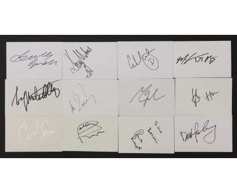 Athletics: Approximately two hundred and fifteen autographs on white card, 10.5 x 15cm, including, Roger Bannister (x2), Bob 