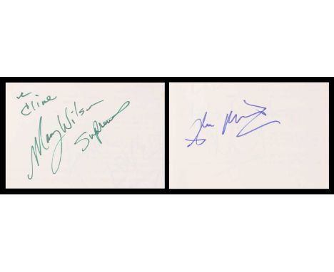 AUTOGRAPH ALBUM - 45 PAGES OF SIGNATURES, including JULIAN LLOYD WEBBER; ROLLING STONES (MICK TAYLOR); KIM WILDE; THE SUPREME