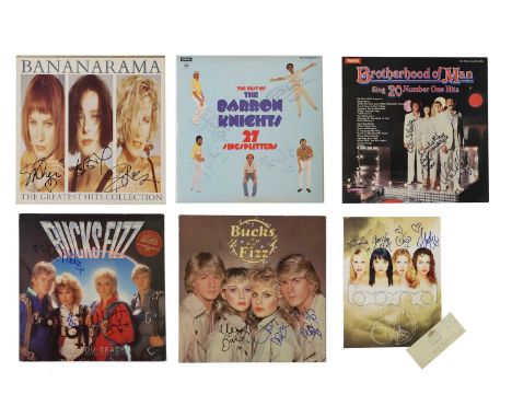 BANANARAMA VINYL: Greatest Hits Collection (signed by all three); THE BARRON NIGHTS: The Best Of, (signed by all five); BROTH