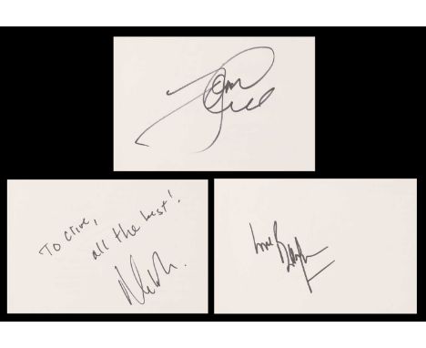 AUTOGRAPH ALBUM - 45 PAGES OF SIGNATURES, including RICHARD BRIERS; TOM CRUISE; MATT DAMON; PETER O'TOOLE; DIANA ROSS; CAT ST