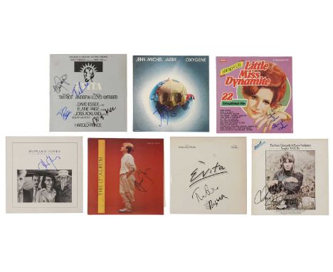 HOWARD JONES VINYL (2): Human’s Lib; the 12in Album; JEAN MICHEL JARRE: Oxygene; EVITA (2): Double Album (signed: Andrew Lloy