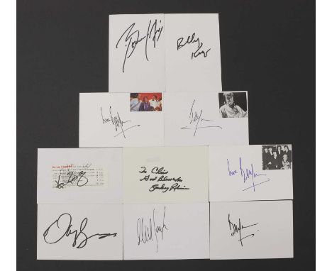 Musical artists O to R: approximately five hundred and fifty autographs on white card, 10.5 x 15cm, including Smokey Robinson