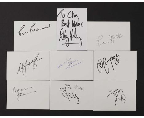 Rugby: eighty-nine autographs on white card, 10.5 x 15cm, including Bob Beaumont (x2), Eddie Butler, David Campese, Will Carl