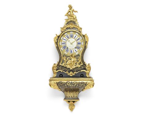 A good late 18th century French tortoiseshell and Boulle work clock with original bracketSeugnot, A ParisSurmounted by the bo