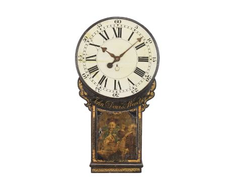 A good last quarter of the 18th century miniature tavern clockJohn Davis, Windsor The 17 inch painted dial with moulded edge 