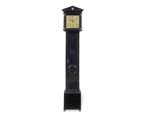 A fine late 17th century ebony architectural longcase clockJohn Fromanteel, LondonThe architectural case with triangular pedi