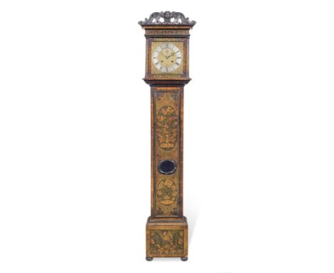 A good late 17th century walnut marquetry month-going longcase clock with ten inch dialRobert Dingley, London The case surmou