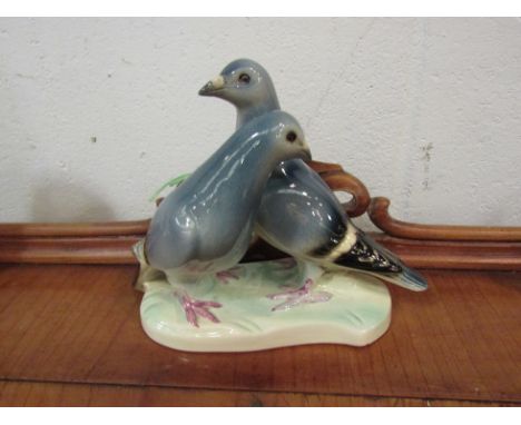 A 1960's Goebel figural group of pigeons  