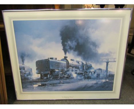 A David Weston limited edition print "A Portrait of Power", 232/500, framed and glazed, glass a/f. 45cm x 60cm