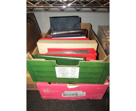 Two boxes of stamp album first day covers, Britain and Commonwealth