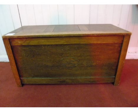 Vintage oak blanket box