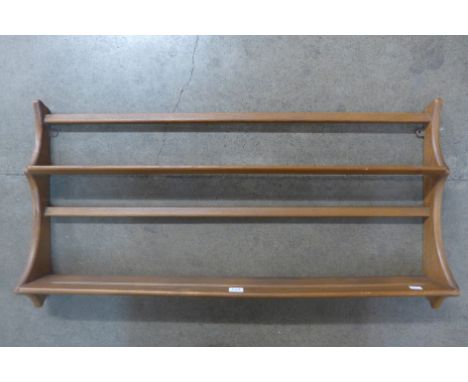An Ercol plate rack
