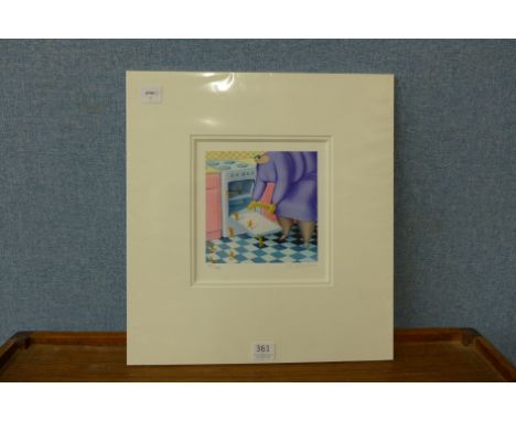 A limited edition giclee print, Sarah Hane Szikora, 'Born Free', numbered 115/495, signed in pencil