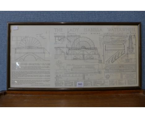 A Lady Isabella water wheel print