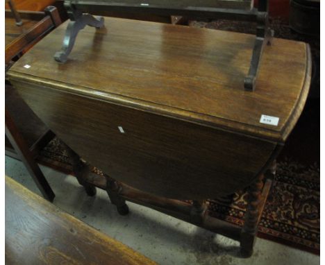 Early 20th Century barley twist gate legged table.