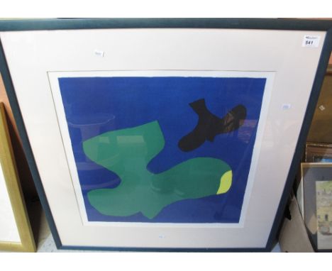 After Phillip Sutton, abstract study with bird, limited edition coloured print, signed under the mount, no. 69/250.  Framed a
