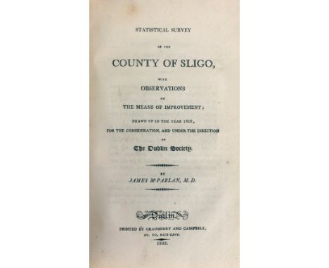 R.D.S.- M'Parlan (James)&nbsp;Statistical Survey of the County of Sligo, with Observations,... under the direction of The Dub