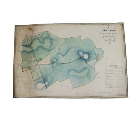 Manuscript Map:&nbsp; Irish, [Co. Louth]&nbsp;A Map and Survey of&nbsp;Pepperstown in the Barony of Ardee and County Louth, t