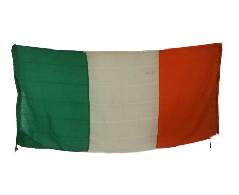 The Curragh Camp Tri-Colour&nbsp; Tricolour Flag:&nbsp;A Free State Tricolor Flag, machine stitched, approx. 180cms x 84cms (
