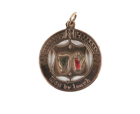 Interprovincial League Championship Winners Medal, 1925 Medal: G.A.A. (Co. Louth) 1925, a 9ct gold circular and pierced Medal