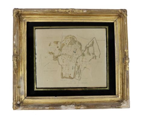 Original Manuscript Estate Map  Co. Limerick:&nbsp;Plan of Curragh [-chase] Estate] Attractive plan showing orchard, flower g