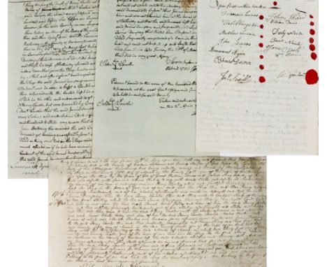 "The Devil Made Him Do It" Co. Carlow:&nbsp; An interesting file of manuscript Legal Documents, relating to the Murder of Hen