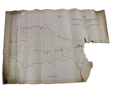 Manuscript Map, Irish (Co. Louth) Hill (John)&nbsp;Map of Part of the Townland of Drumcashel in the Parish of Stabannan Baron