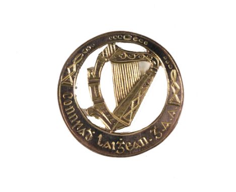 1921 Leinster Hurling Winners Medal  G.A.A., Medal, Hurling 1921, a 9ct gold circular pierced decorated Medal, with central h