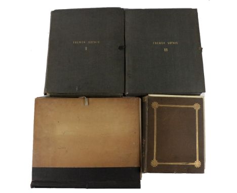 Architectural Interest:&nbsp;Two portfolios containing 34 orig. large photos.,&nbsp;French Gothic, Vols. I &amp; II;&nbsp;Det