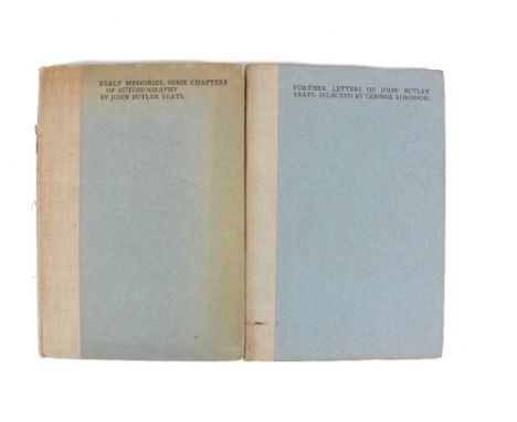 Cuala Press: Robinson (Lennox)&nbsp;Further Letters of John Butler Yeats, 8vo Churchtown, Dundrum, 1920.&nbsp;Lim. Edn. 400 C