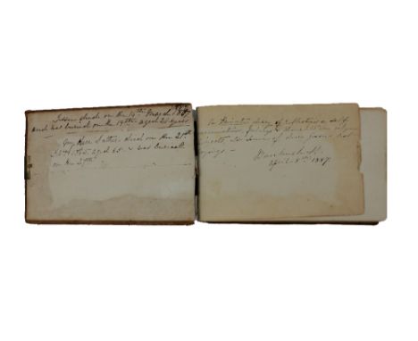 Manuscript Journal of a Scottish Presbyterian Lady, 1857-1865  Manuscript Diary:&nbsp;A calf-bound Volume (disbound), preface