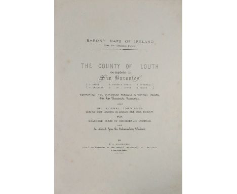 The Barony Atlas of County Louth  Atlas: Irish, Co. Louth, Holbrooke (W.H.) Barony Maps of Ireland from the Ordnance Survey -