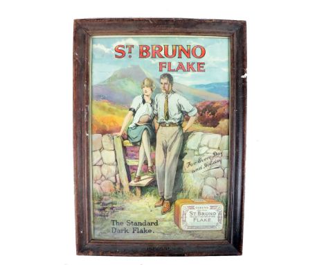 Advertisement: A Vintage printed Advertisement for 'St. Bruno Flake, for Every Day and Holiday, the Standard Dark Flake,'&nbs