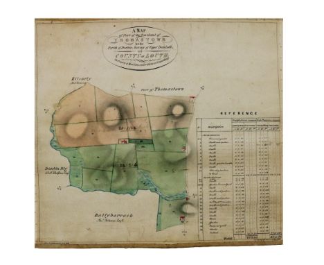 Manuscript Map, Irish [Co. Louth] Innes (Rbt.) cart.&nbsp;A Map of Part of the Townland of Thomastown in the Parish of Dunbin
