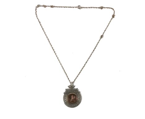 G.A.A.: Medal, [C.L.G. London] 1967, a circular silver Medal, with crossed hurls capital, the main with etched design and cen
