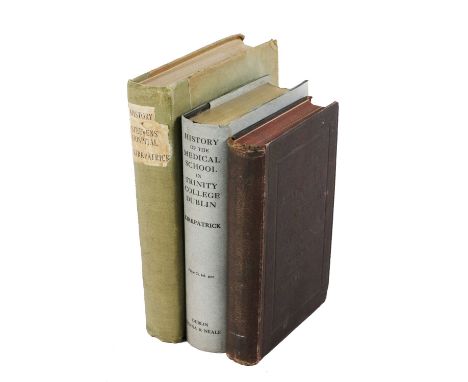 Medical interest: Ormsby (L. Hepenstal)&nbsp;Medical History of the Meath Hospital and County Dublin Infirmary, Dublin 1888,&