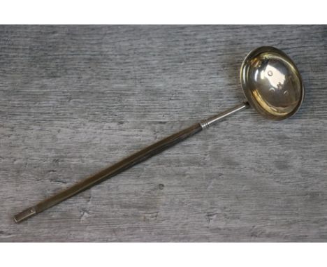 George IV silver toddy ladle with baleen handle, makers George Knight, London 1825, length approximately 17.5cm