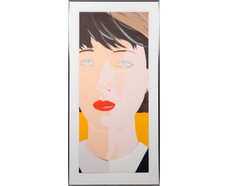 ALEX KATZ [AMERICAN, 1927], COLOR SCREENPRINT,  #66/80, H 65 1/2", W 28 1/2", 'SAMANTHA':   Pencil signed and numbered 66/80 