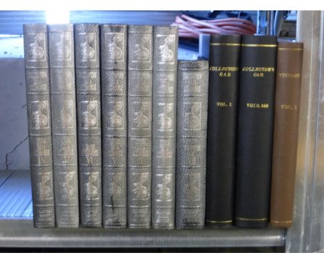 Collector's Car, Vintage, and Encyclopaedia Dell' Automobile.  Ten hardbound quarto volumes in excellent condition, comprisin