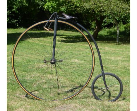 A c1890 Humber &amp; Co. (?) Pneumatic-Tyred Track Ordinary.  A very rare lightweight track bicycle with a 53-inch tangent sp