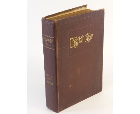 The Light Car, 1934/35. A Temple Press publication in the publisher's brown cloth binding with gilt lettering to the front co