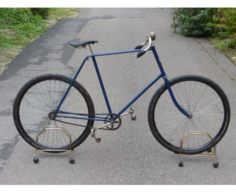 A Pope Mfg Co., 'Columbia Model 38' Bicycle.  Dating circa 1894, this blue-enamelled 24-inch frame would be ideal for sprinti