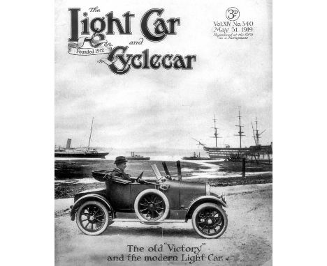 The Light Car and Cyclecar, 1919 to 1922.  Sixteen loose copies in a box file, comprising seven from 1919 (Nos. 340, 342, 343