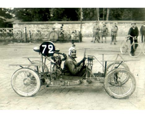 Cyclecars &amp; Light Cars.  An album of assorted photographs, all monochrome and include examples of Sénéchal, Benjamin, Lio