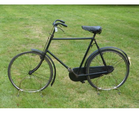 A Sunbeam 'Golden' Gentleman's Bicycle.  A 24-inch frame with an indistinct number (G1455?), retaining its black enamel finis