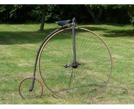 A c1885 Coventry Machinists Co. 'Club' Ordinary Bicycle.  A Coventry-built 48-inch machine with a very indistinct, acid etche