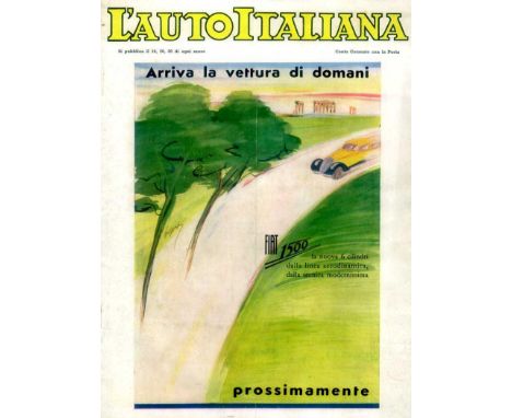 L'Auto Italiana  and Other European Motoring Journals. A very good selection, comprising 27 issues of  L'Auto Italiana (5 fro